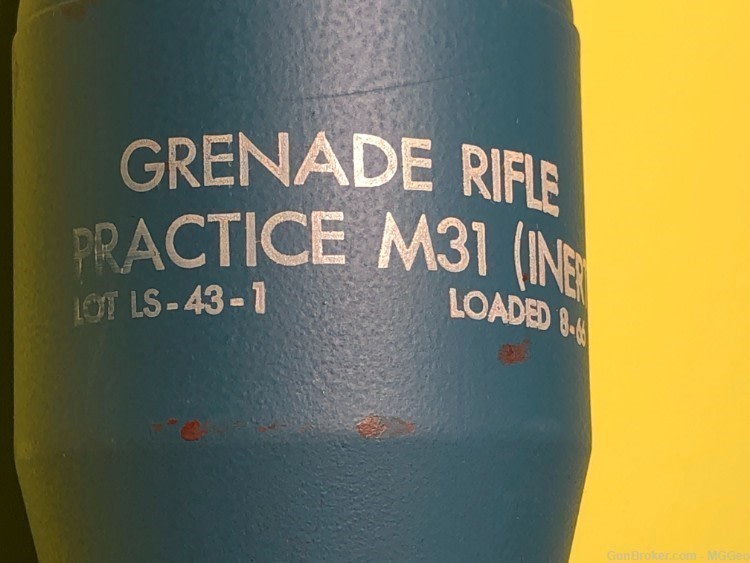 U.S. M31 "Inert" Rifle Grernade - New In Can-img-1
