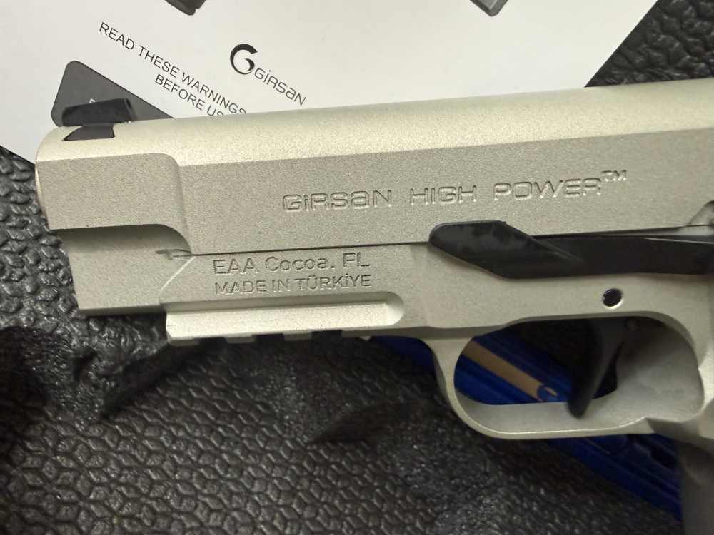 EAA Girsan High Power PI LW 9mm Semi Auto Pistol - 15+1 Rounds | 3.8" Barre-img-7