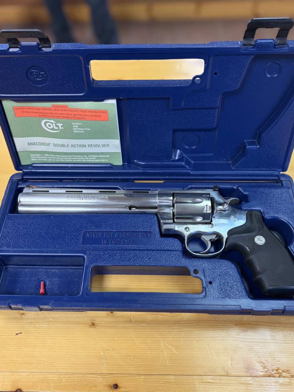 COLT ANACONDA STAINLESS 44MAG 8" 1994 MINT-img-0