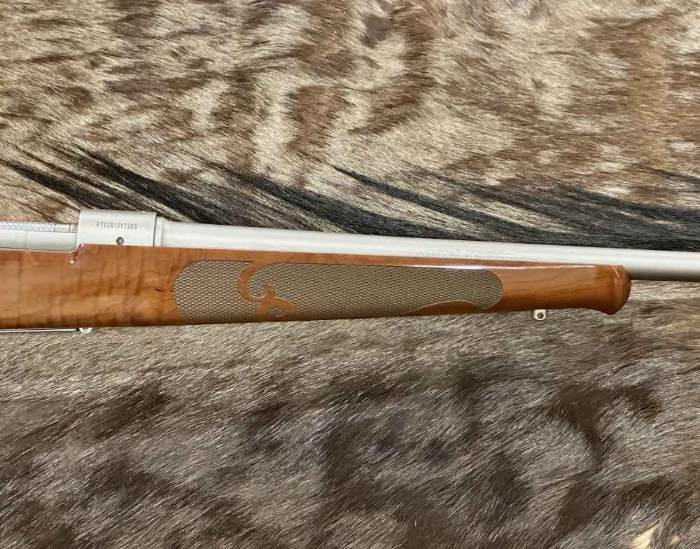 WINCHESTER MODEL 70 FEATHERWEIGHT STAINLESS DARK MAPLE 308, FANTASTIC WOOD-img-5