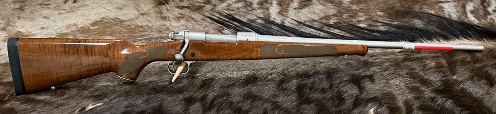 WINCHESTER MODEL 70 FEATHERWEIGHT STAINLESS DARK MAPLE 308, FANTASTIC WOOD-img-1