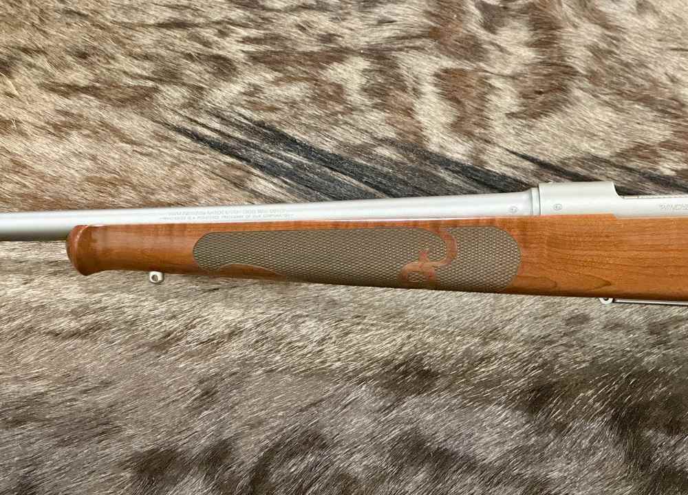 WINCHESTER MODEL 70 FEATHERWEIGHT STAINLESS DARK MAPLE 308, FANTASTIC WOOD-img-11