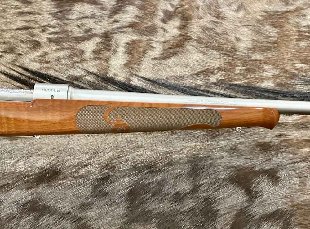 WINCHESTER MODEL 70 FEATHERWEIGHT STAINLESS DARK MAPLE 308, GOOD WOOD-img-4
