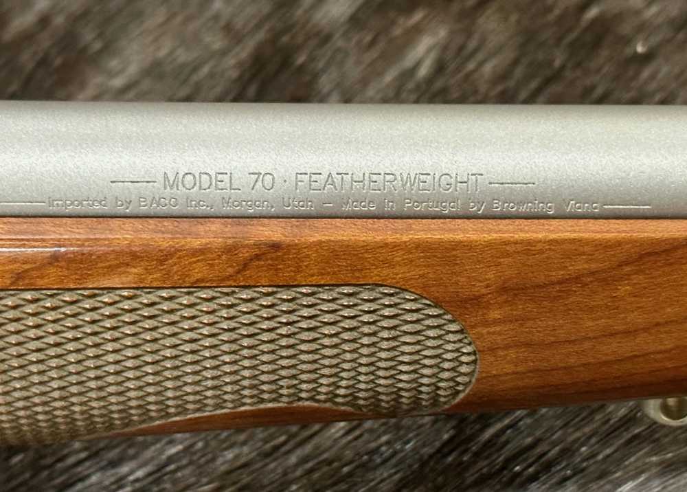 WINCHESTER MODEL 70 FEATHERWEIGHT STAINLESS DARK MAPLE 308, GOOD WOOD-img-6