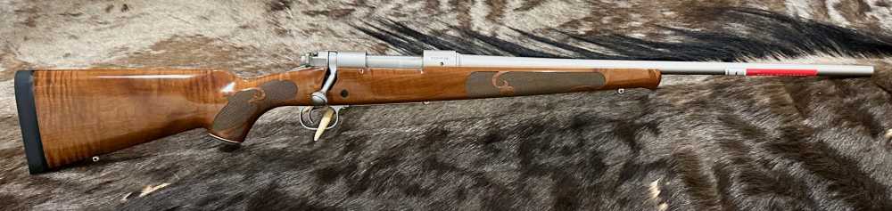 WINCHESTER MODEL 70 FEATHERWEIGHT STAINLESS DARK MAPLE 308, GOOD WOOD-img-1