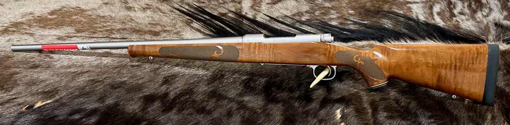 WINCHESTER MODEL 70 FEATHERWEIGHT STAINLESS DARK MAPLE 308, GOOD WOOD-img-2