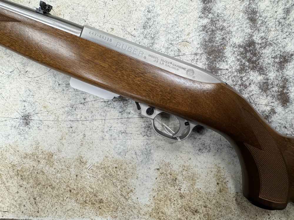 Ruger 10/22 International Stainless Steel Mannlicher 22LR Like New # 01131 -img-3