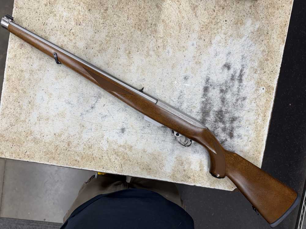 Ruger 10/22 International Stainless Steel Mannlicher 22LR Like New # 01131 -img-0