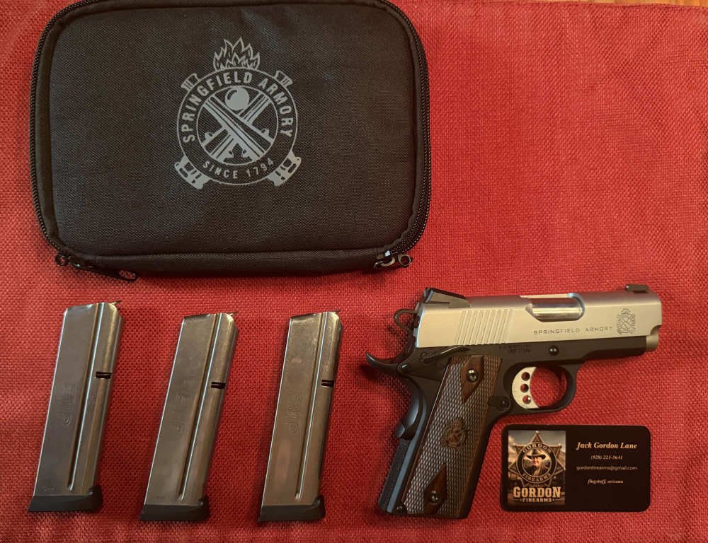 SPRINGFIELD ARMORY EMP MICRO-COMPACT 9MM • 3" BI-TONE 1911 • 3 MAGS & CASE-img-3
