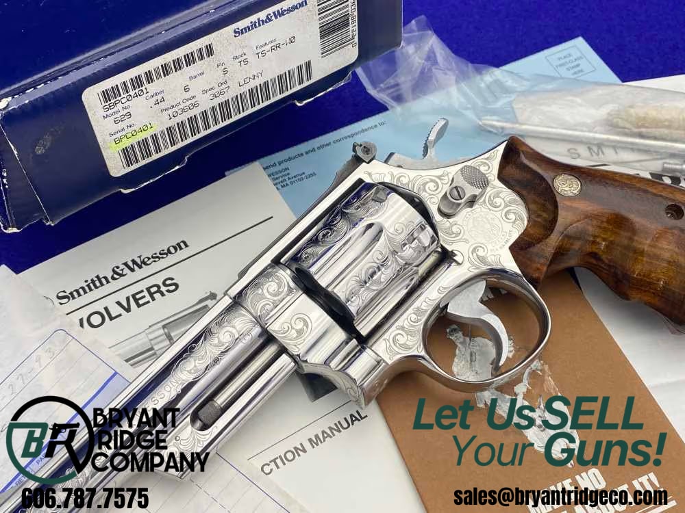 PAUL PIQUETTE FACTORY MASTER ENGRAVED Smith Wesson 629-3 .44Mag Bts 6"-img-0