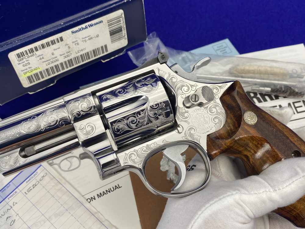 PAUL PIQUETTE FACTORY MASTER ENGRAVED Smith Wesson 629-3 .44Mag Bts 6"-img-55