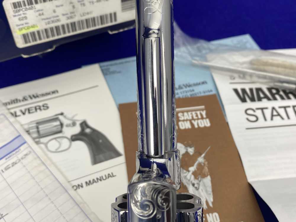 PAUL PIQUETTE FACTORY MASTER ENGRAVED Smith Wesson 629-3 .44Mag Bts 6"-img-48