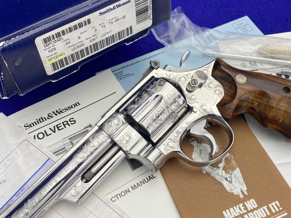 PAUL PIQUETTE FACTORY MASTER ENGRAVED Smith Wesson 629-3 .44Mag Bts 6"-img-73