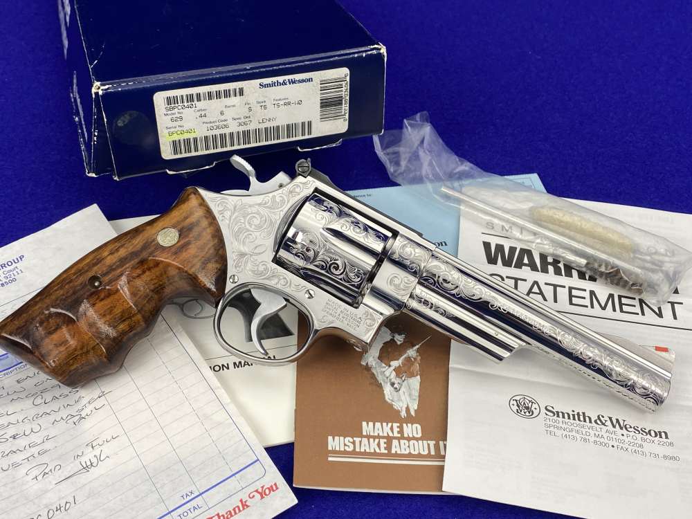 PAUL PIQUETTE FACTORY MASTER ENGRAVED Smith Wesson 629-3 .44Mag Bts 6"-img-18
