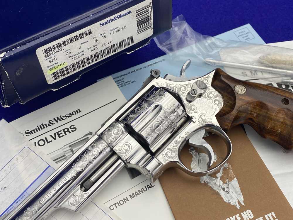 PAUL PIQUETTE FACTORY MASTER ENGRAVED Smith Wesson 629-3 .44Mag Bts 6"-img-4