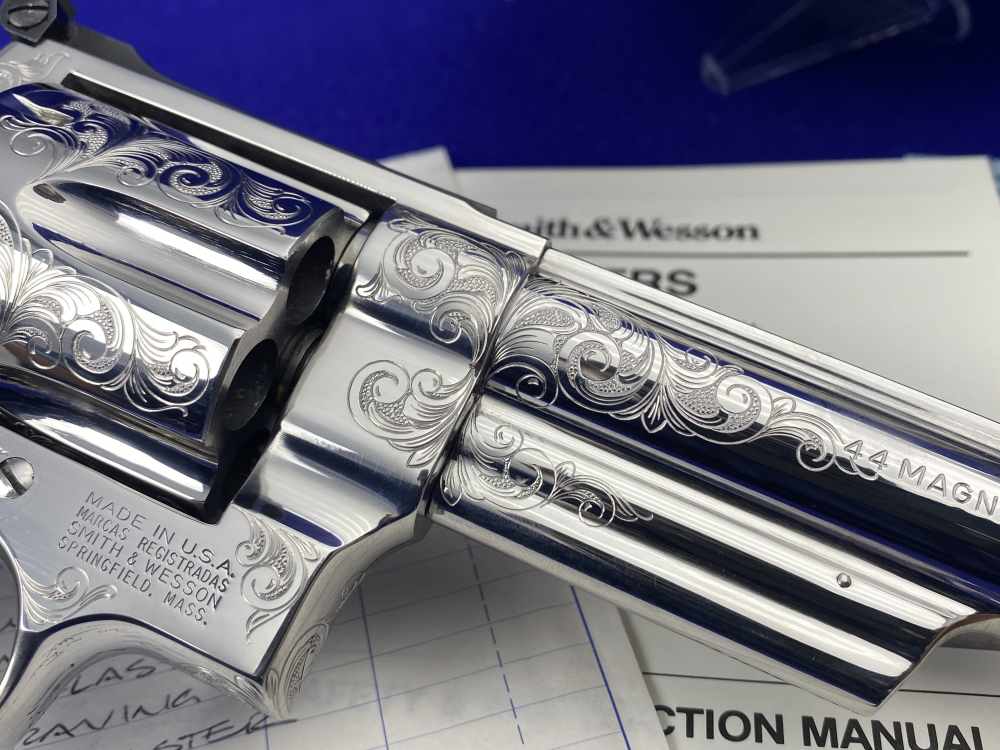 PAUL PIQUETTE FACTORY MASTER ENGRAVED Smith Wesson 629-3 .44Mag Bts 6"-img-60