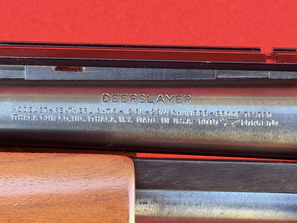 Ithaca 37 Featherlight Deerslayer 12 Gauge 20" Pump Action Shotgun 1976 C&R-img-18