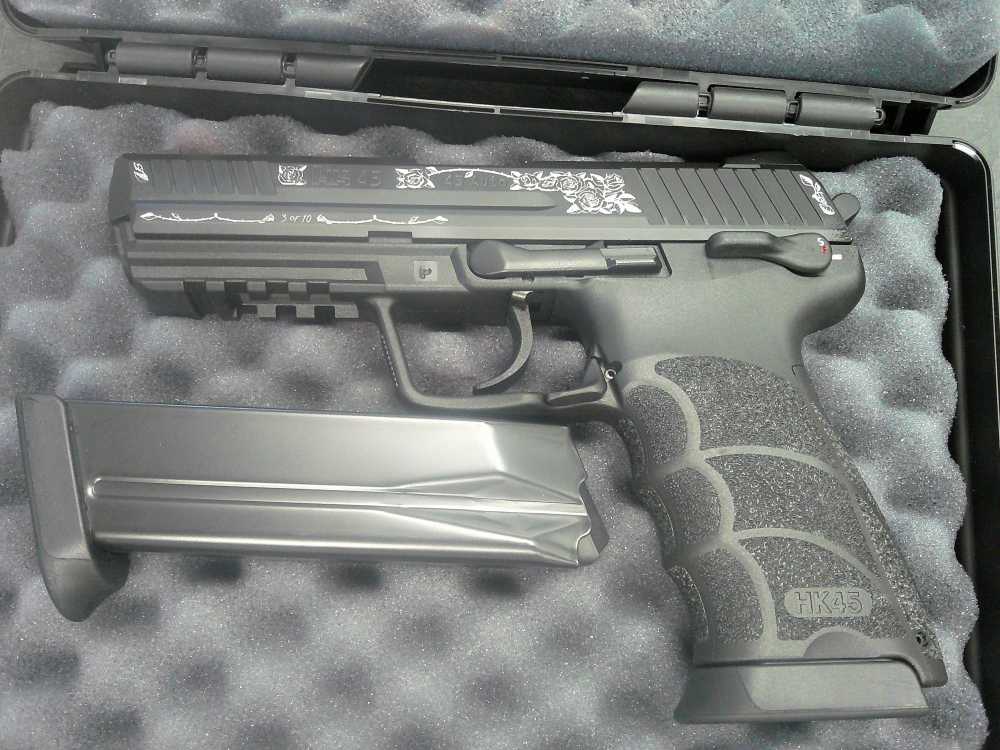 Heckler & Koch HK45 45 ACP Custom Engraved-img-1