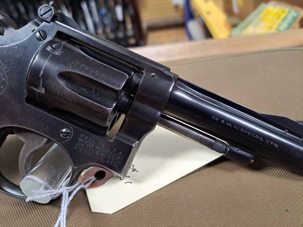 Smith & Wesson Pre Model 15 5 Screw 38SPL 4" 1952-img-3