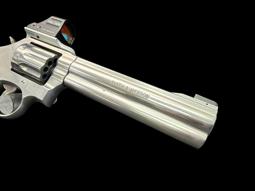 SMITH & WESSON 617-6 .22LR 10-SHOT REVOLVER W/HOLOSUN 407C STAINLESS 6” -img-18