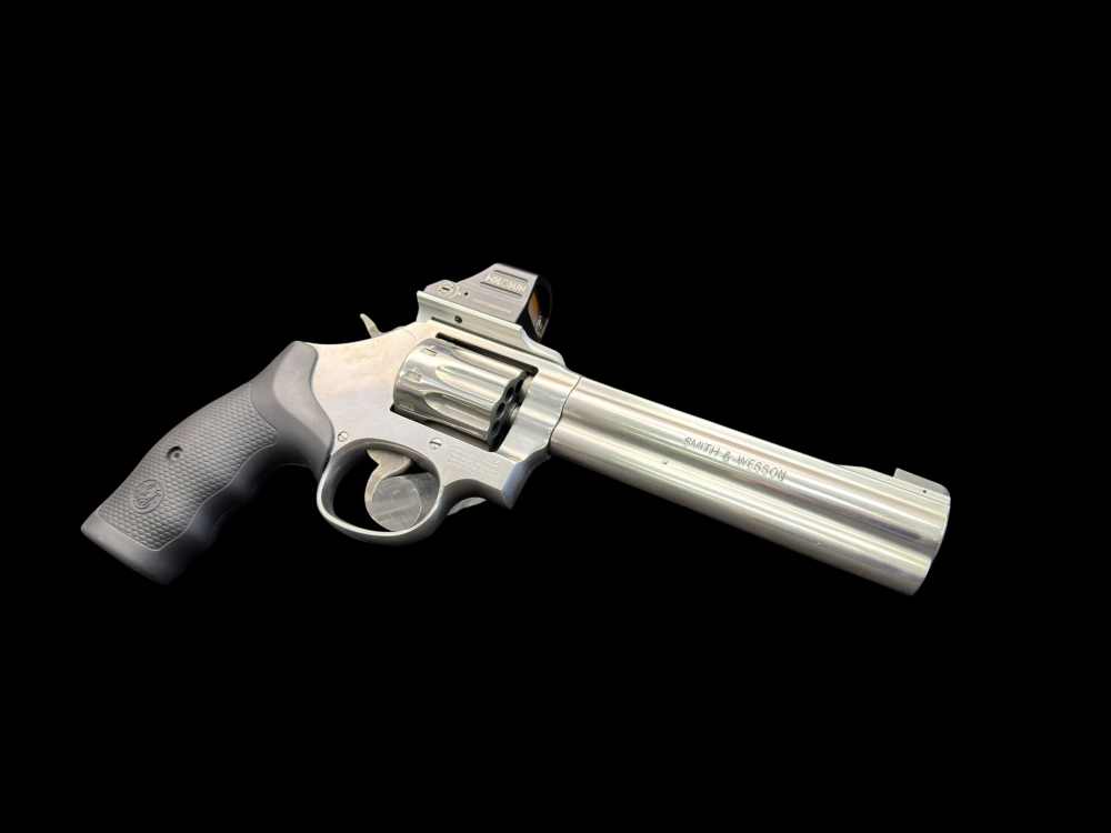 SMITH & WESSON 617-6 .22LR 10-SHOT REVOLVER W/HOLOSUN 407C STAINLESS 6” -img-15