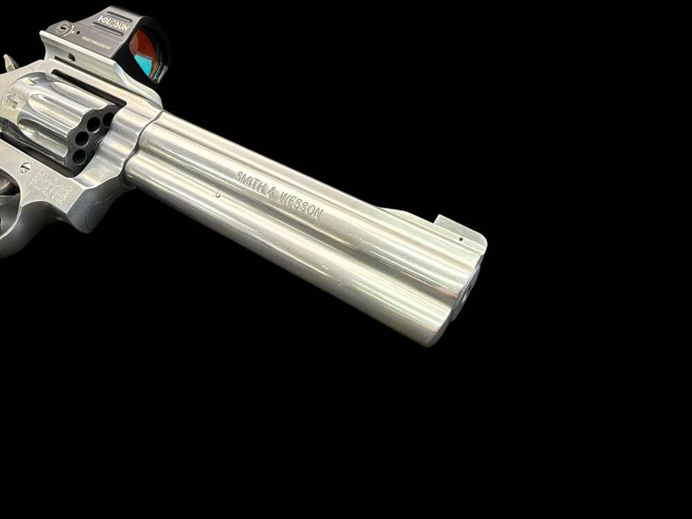 SMITH & WESSON 617-6 .22LR 10-SHOT REVOLVER W/HOLOSUN 407C STAINLESS 6” -img-17