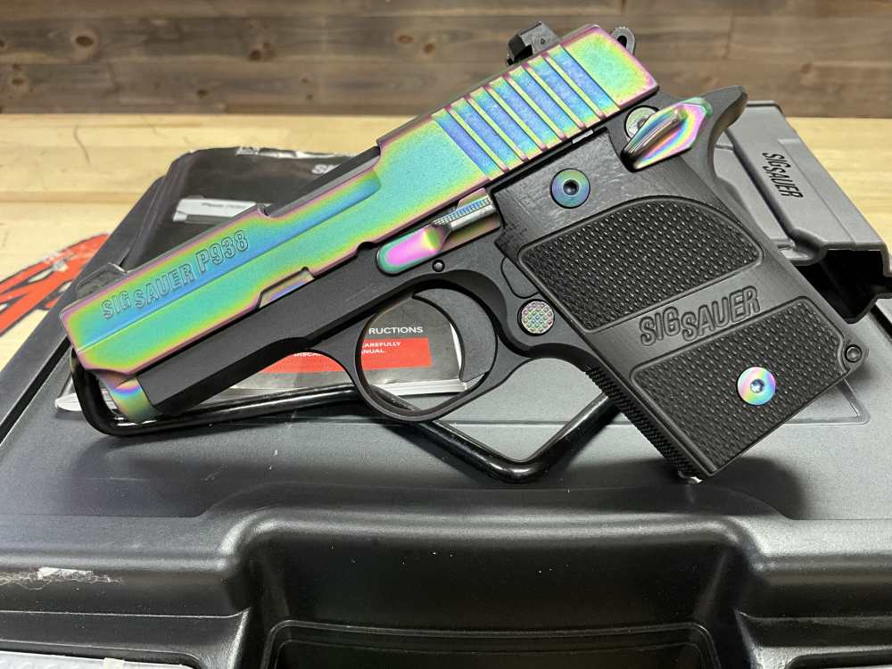 Sig Sauer P938 Edge Ambi Rainbow 9MM 10% Layaway Available-img-1