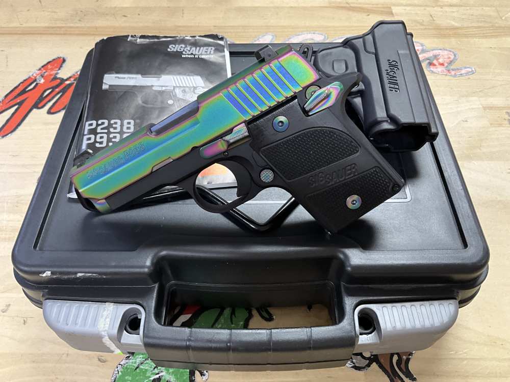 Sig Sauer P938 Edge Ambi Rainbow 9MM 10% Layaway Available-img-0