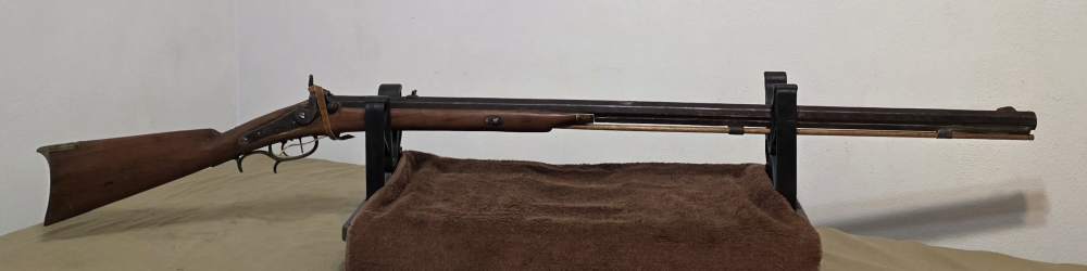 ULTRA RARE! Settle Kentucky Rifle Signed W.F. Settle Hiseville KY 1854 -img-0