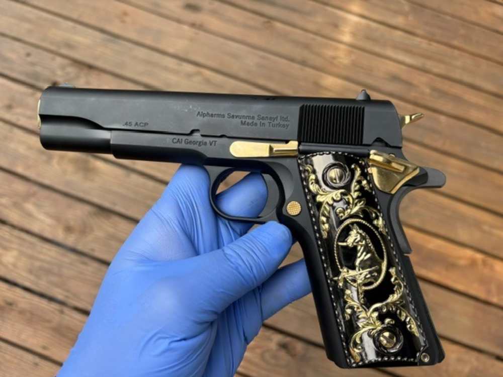 Century Arms Centurion 11 1911 45ACP Gold plated .01 Start Penny Auction NR-img-7