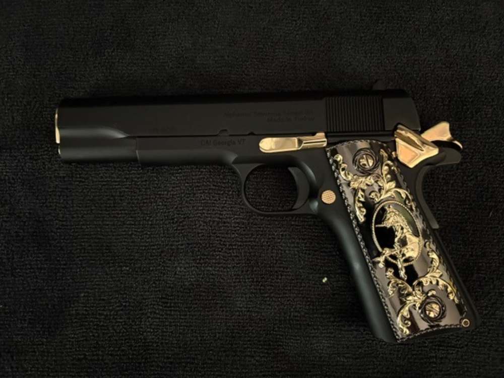 Century Arms Centurion 11 1911 45ACP Gold plated .01 Start Penny Auction NR-img-3