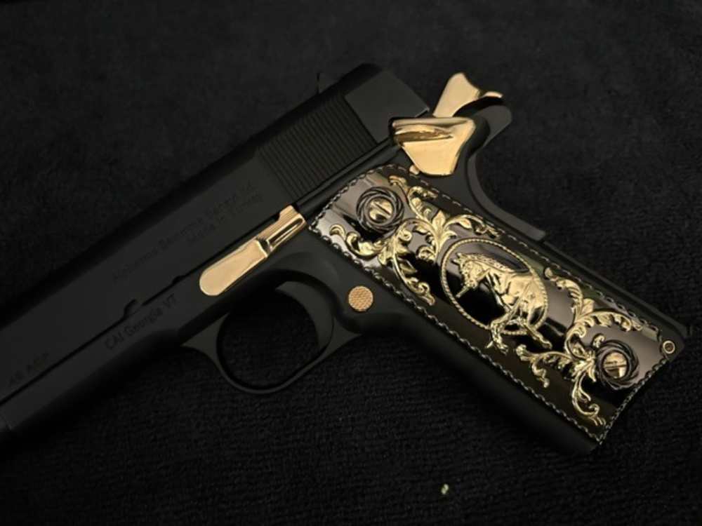 Century Arms Centurion 11 1911 45ACP Gold plated .01 Start Penny Auction NR-img-0