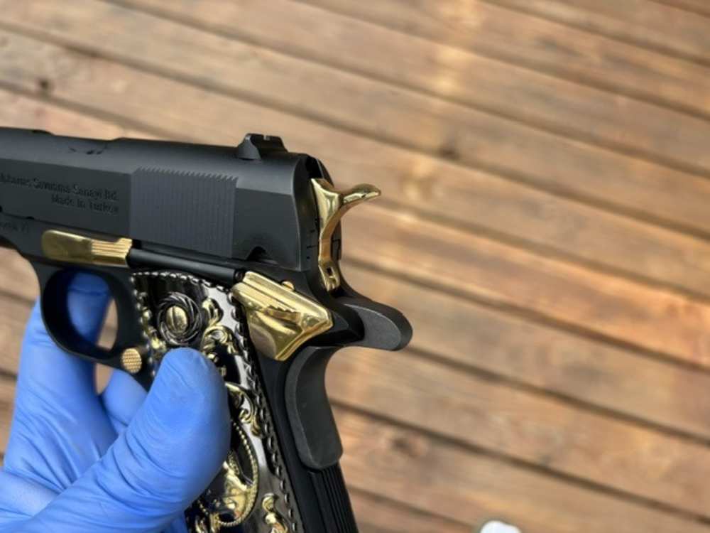 Century Arms Centurion 11 1911 45ACP Gold plated .01 Start Penny Auction NR-img-9