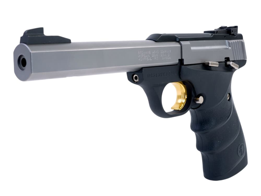 Browning Buck Mark Standard Stainless URX .22 LR 5.5" Slab Side Pistol 10rd-img-1