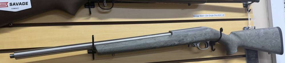 AMT 22/25 22LR Green Mountain Stainless Threaded Bull Barrel & Hogue Stock-img-5