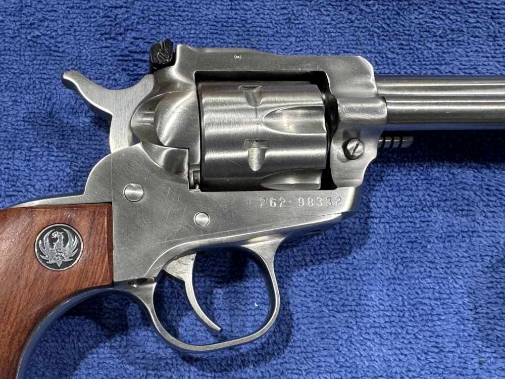 RUGER NEW MODEL SINGLE SIX CONVERTIBLE 22LR / 22MAG STAINLESS 1994 (J-26)-img-7