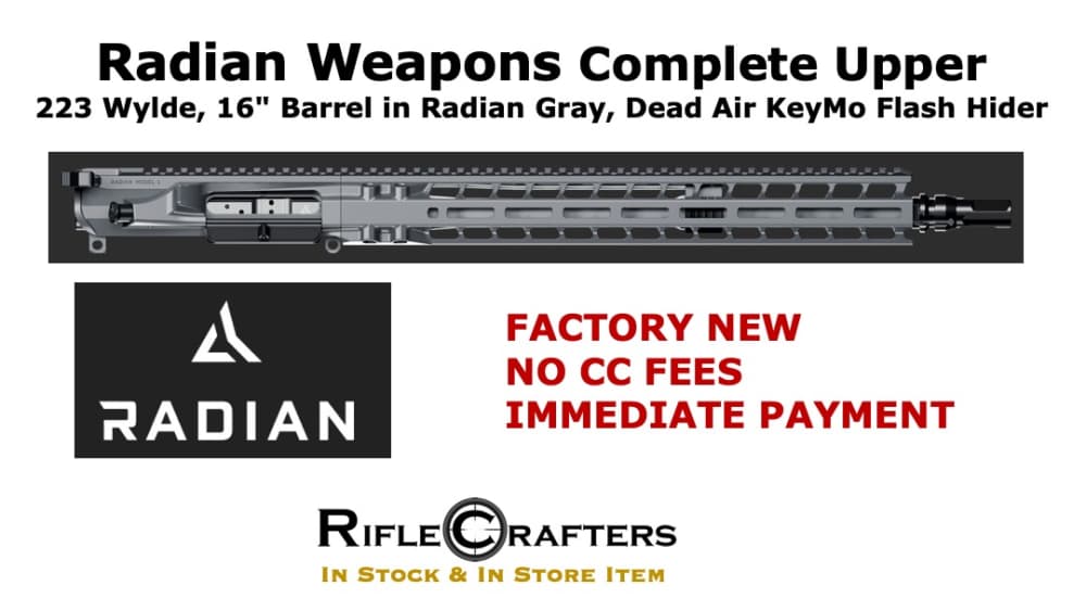 Radian Weapons Complete Upper, 223 Wylde, 16" Barrel in Radian Gray-img-0