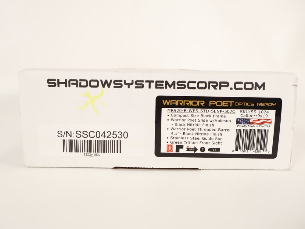 Shadow Systems MR920 Warrior Poet Compact Threaded/Holosun Pistol 15+1 LNIB-img-21