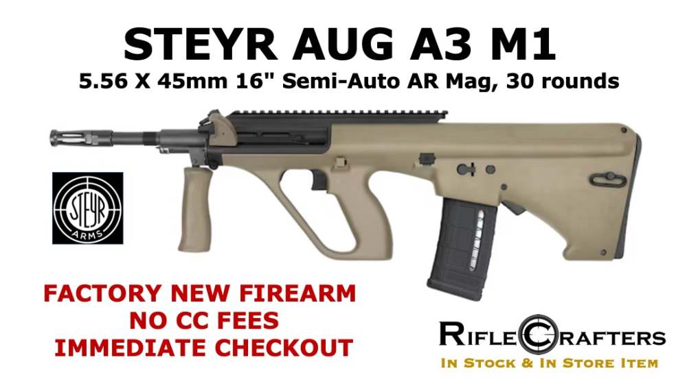 STEYR AUG A3 M1 5.56X45 16" 30RD MUD W/EXT RAIL NATO-img-0