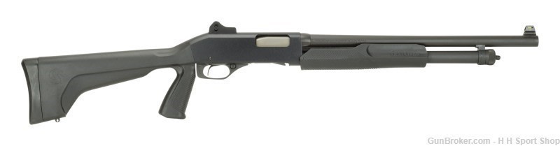 Stevens 320 Security 12 GA 18.5" 5+1 Ghost Ring Sights Blk Syn19495-img-1
