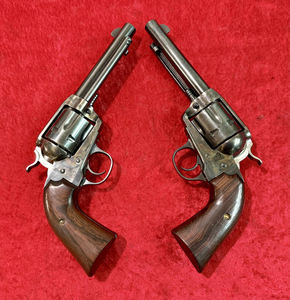 Pair Ruger Vaquero Bisley 357 5.5” Bbls SASS Ready Set-img-1