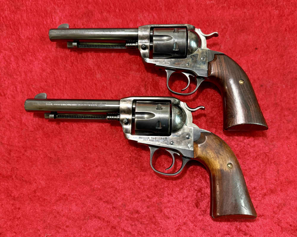 Pair Ruger Vaquero Bisley 357 5.5” Bbls SASS Ready Set-img-2