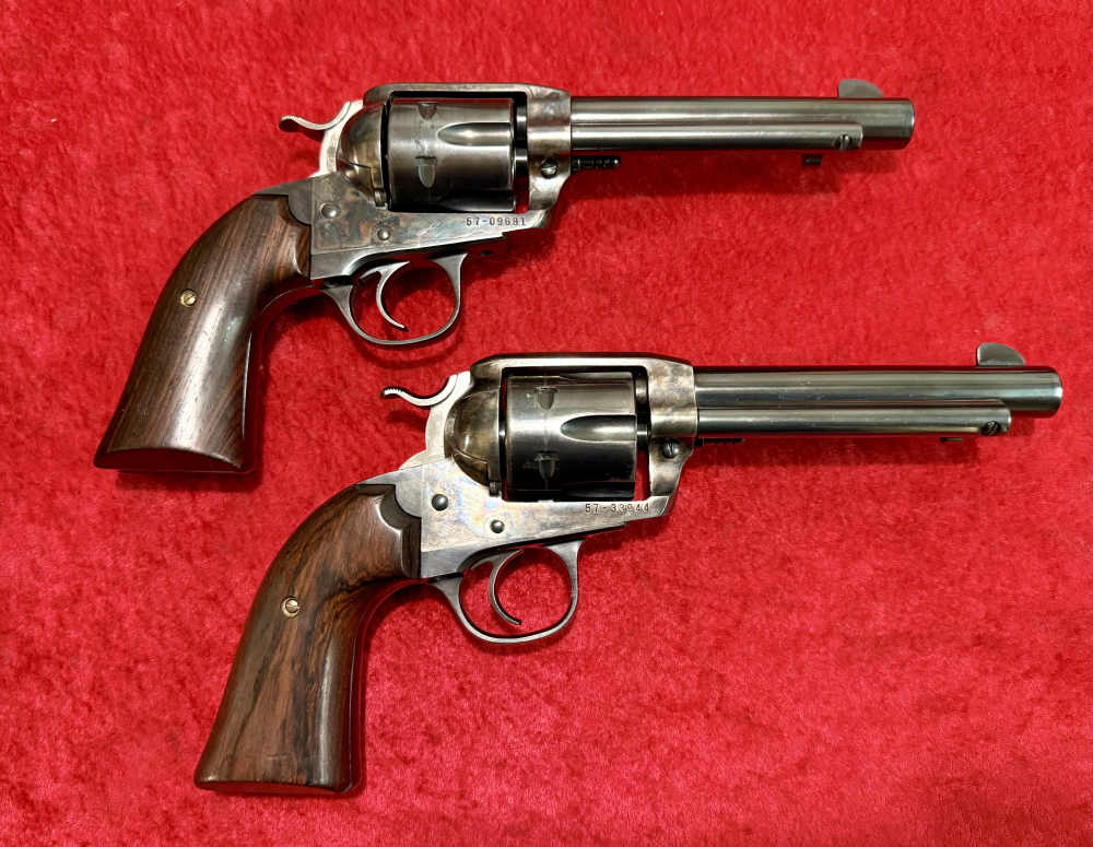 Pair Ruger Vaquero Bisley 357 5.5” Bbls SASS Ready Set-img-3