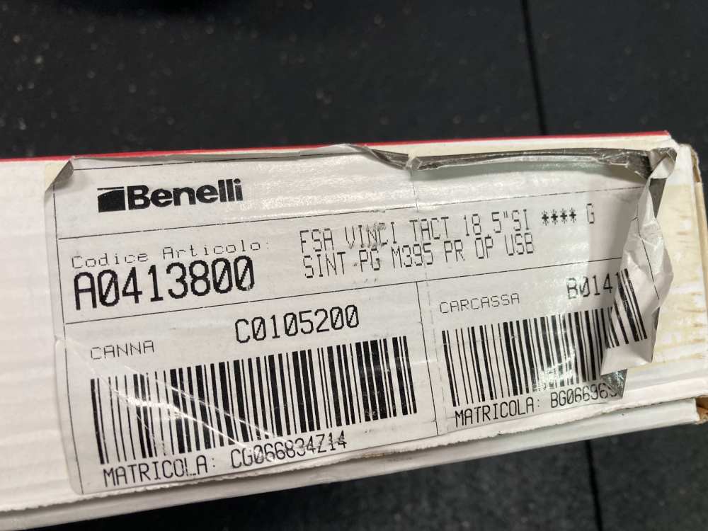 Benelli Vinci Tactical 12GA 18.5"-img-13