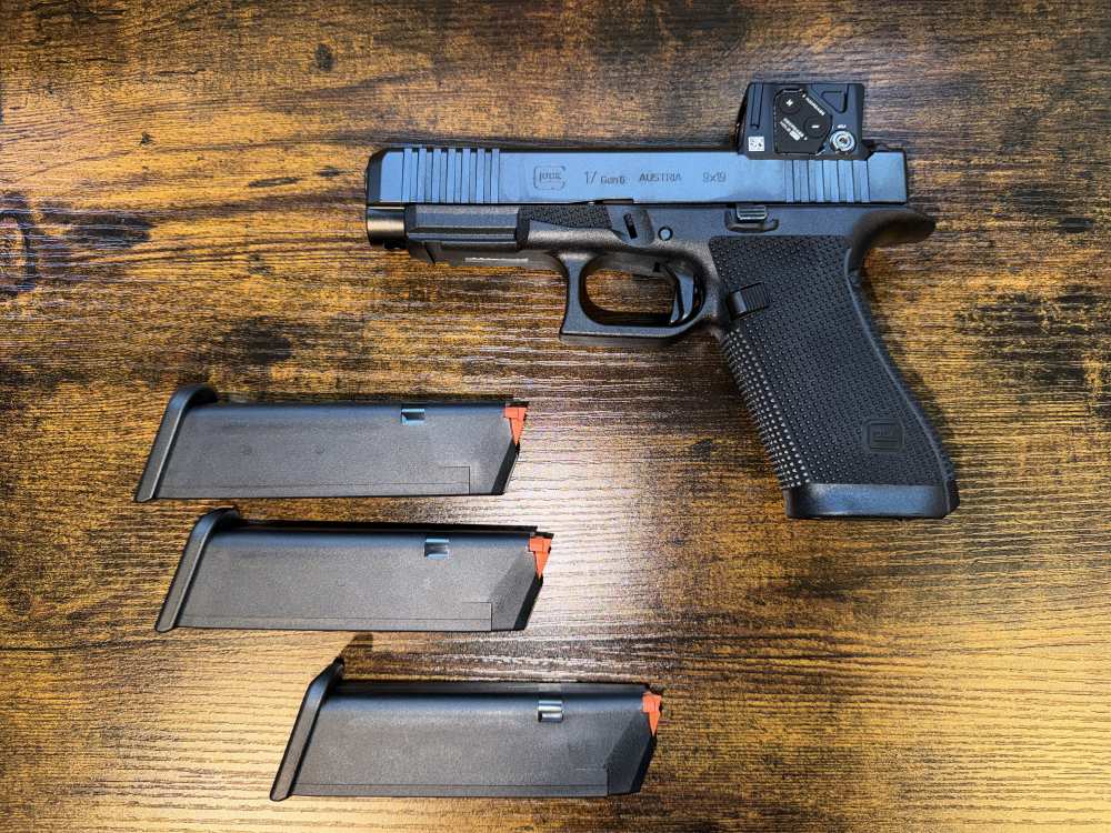 Glock 17 Gen 6 9mm with Aimpoint COA Red Dot 4.49in 3 x 17rd Mags G17 G6-img-2