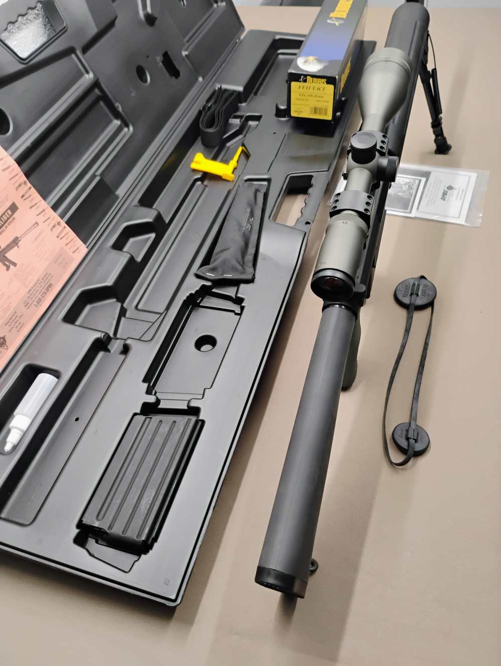 Early NIB DPMS Panther LR308, 24 Stainless Target, Burris FF2 4.5-14 x 42 -img-3