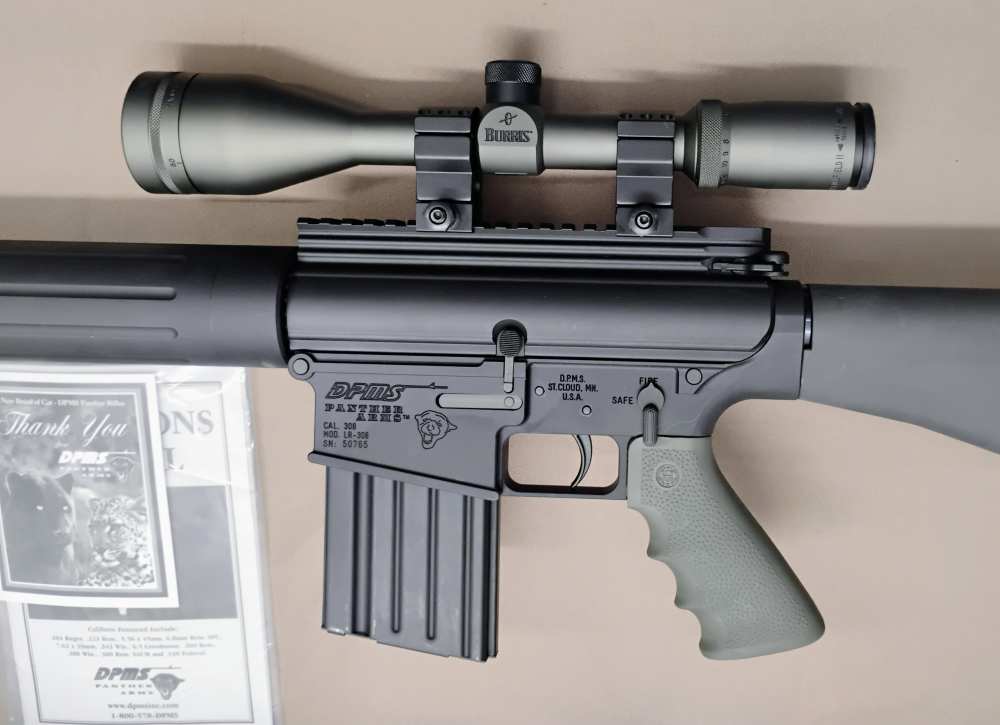 Early NIB DPMS Panther LR308, 24 Stainless Target, Burris FF2 4.5-14 x 42 -img-6