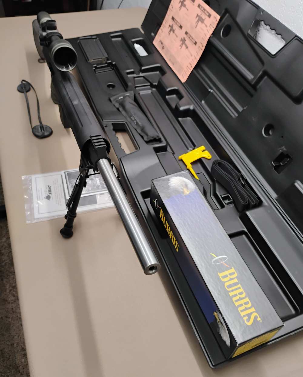 Early NIB DPMS Panther LR308, 24 Stainless Target, Burris FF2 4.5-14 x 42 -img-4