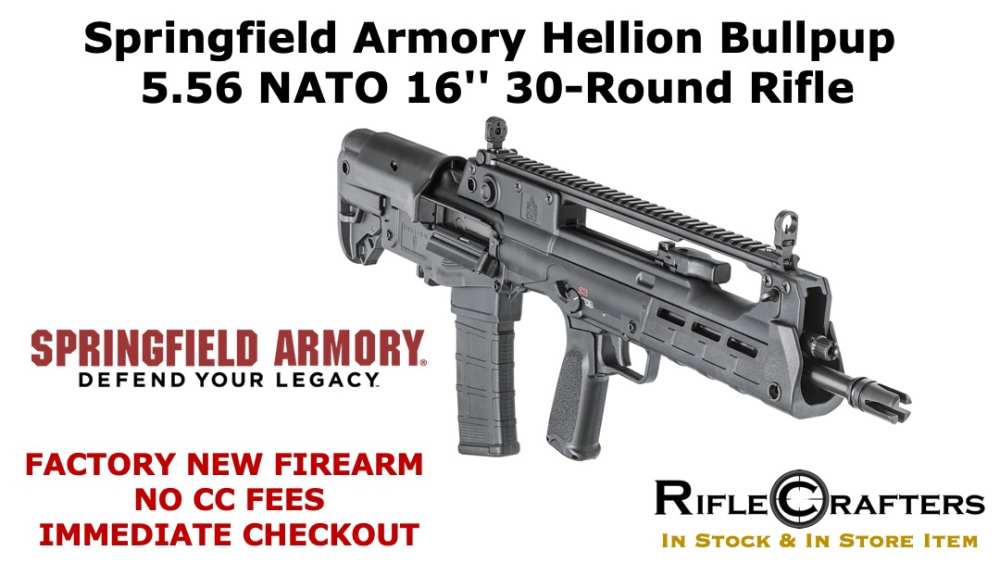 SPRINGFIELD Armory HELLION Bullpup Rifle 5.56 NATO 16 inch Barrel 30-Rounds-img-0