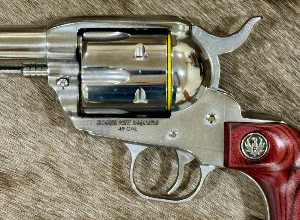 CONSECUTIVE SERIAL NUMBER PAIR OF RUGER VAQUERO STAINLESS 45 COLT 4.62"-img-12